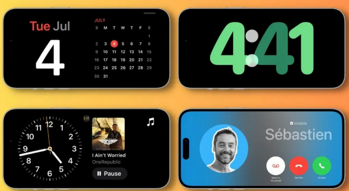 垦利苹果手机维修分享iOS17横屏充电待机显示有什么好处 
