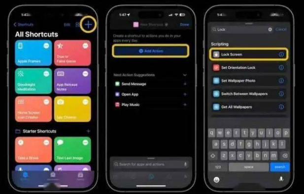 垦利苹果14锁屏维修店分享iPhone14升级iOS16.4后如何创建锁屏快捷方式 