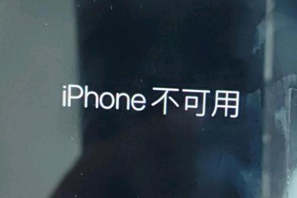 垦利苹果服务网点分享锁屏界面显示“iPhone 不可用”如何解决 