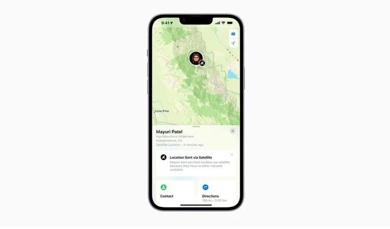 垦利苹果14维修分享iPhone14系列中 FindMy功能通过卫星分享位置方法教程 